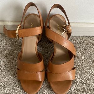 Ado brown sandal heels